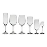 Jogo com 36 Taças de Cristal Bohemia Linha Roberta