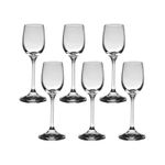 Jogo com 36 Taças de Cristal Bohemia Linha Roberta