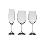 Jogo com 18 Taças de Cristal Linha Roberta Bohemia
