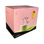 Jogo com 6 Taças de Cristal Para Vinho Bordeaux 550 ml Sandra Bohemia