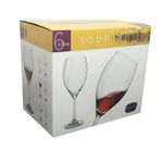Jogo com 18 Taças de Cristal Linha Sophia Bohemia