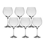 Jogo 6 Taças de Cristal Para Vinho Bourgogne ou Gin 650 ml Sophia Bohemia