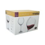 Jogo 6 Taças de Cristal Para Vinho Bourgogne ou Gin 650 ml Sophia Bohemia