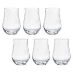 Jogo com 6 Copos de Cristal para Água 450 ml Tulipa Bohemia