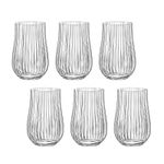 Jogo 6 Copos de Cristal Para Água ou Suco 450 ml Tulipa Optic Bohemia