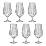 Jogo 6 Taças de Cristal Para Cerveja 540 ml Tulipa Optic Bohemia