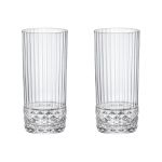 Jogo com 2 Copos De Vidro Para Água 490 ml America 20's Bormioli Rocco