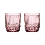 Jogo 2 Copos De Vidro 370 ml Lilás America 20's Bormioli Rocco