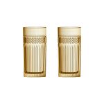 Jogo com 2 Copos de Vidro para Água 360 ml Âmbar Linha Palace L'Hermitage