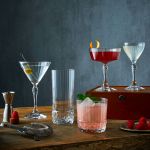Jogo com 6 Taças De Vidro Para Martini 245 ml America 20's Bormioli Rocco