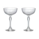 Jogo 2 Taças De Vidro Para Cocktail 220 ml America 20's Bormioli Rocco
