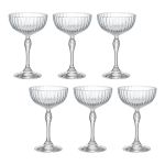 Jogo com 6 Taças De Vidro Para Cocktail 220 ml America 20's Bormioli Rocco
