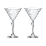 Jogo 2 Taças De Vidro Para Martini 245 ml America 20's Bormioli Rocco