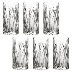 Jogo com 6 Copos de Cristal Para Água 350 ml Linha Forest L'Hermitage