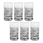 Jogo 6 Copos de Cristal Para Água ou Suco 350 ml Esplanada L'Hermitage