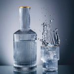 Copo Baixo de Cristal com Borda Dourada 220 ml Lines Wolff