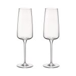 Jogo com 2 Taças De Vidro Para Champagne 240 ml Nexo Bormioli Rocco
