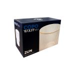 Jogo 2 Copos Baixos De Cristal com Borda Dourada 220 ml Lines Wolff