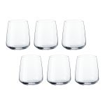 Jogo com 6 Copos De Vidro Para Água 360 ml Linha Nexo Bormioli Rocco