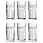Jogo com 6 Copos de Vidro Para Água 360 ml Palace L'Hermitage