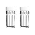 Jogo com 2 Copos De Vidro Para Água 360 ml Palace L'Hermitage