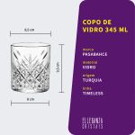 Copo Baixo De Vidro 345 ml Timeless Pasabahçe