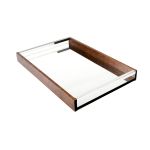 Bandeja de Madeira com Espelho 45x30 cm Naturals Woodart