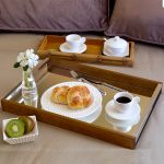 Bandeja de Madeira com Espelho 45x30 cm Naturals Woodart