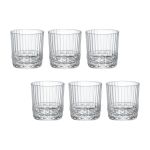 Jogo com 6 Copos De Vidro Para Whisky 370 ml America 20's Bormioli Rocco