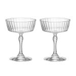 Jogo 2 Taças De Vidro Para Cocktail 275 ml America 20's Bormioli Rocco