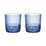 Jogo 2 Copos De Vidro 370 ml Azul America 20's Bormioli Rocco