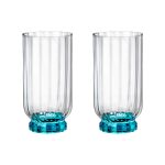 Jogo com 2 Copos De Vidro 430 ml Florian Blue Bormioli Rocco