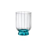 Copo Baixo De Vidro 375 ml Florian Blue Bormioli Rocco