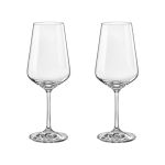 Taça de Cristal Bohemia Para Vinho 350 ml Sandra 2 Peças