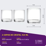 Jogo 2 Copos Baixos Haus Concept Sprint 410 ml Whisky