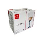 Taça de Vidro Bormioli Rocco Para Vinho 380 ml Florian Blue 6 Peças