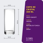 Copo De Cristal Haus Concept Para Água e Suco 300 ml Sprint 1 Peça