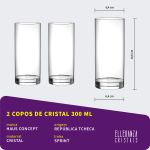 Copo De Cristal Haus Concept Para Água e Suco 300 ml Sprint 2 Peças