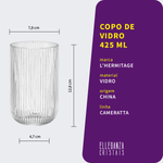 Copo de Vidro L'Hermitage 425 ml Cameratta 1 Peça