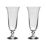 Taça de Cristal Bohemia Para Cerveja 360 ml Angela 2 Peças