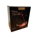 Taça De Cristal Bohemia Para Vinho 540 ml Roberta 2 Peças
