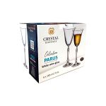 Taça de Cristal Bohemia Para Vinho Branco 185 ml Parus 6 Peças