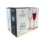 Taça de Cristal Bohemia Para Vinho 350 ml Parus 6 Peças