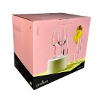 Taças De Cristal Bohemia Para Champanhe e Vinho Sandra Preta 12 Peças