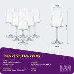 Jogo de Cristal Bohemia Xtra Taças Copos e Decanter 43 Peças