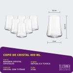 Jogo de Cristal Bohemia Xtra Taças Copos e Decanter 43 Peças
