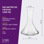 Jogo de Cristal Bohemia Xtra Taças Copos e Decanter 43 Peças