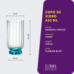 Copo De Vidro 430 ml Florian Blue Bormioli Rocco