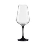 Taça de Cristal Bohemia Para Vinho 550 ml Preta Sandra 1 Peça