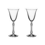 Taça de Cristal Bohemia Para Vinho Branco 185 ml Parus 2 Peças